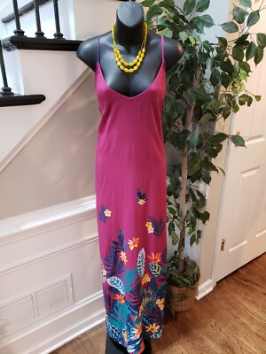 Old Navy Women's Purple Floral Sweetheart Neck Sleeveless Long Maxi Dress  XXL | eBay