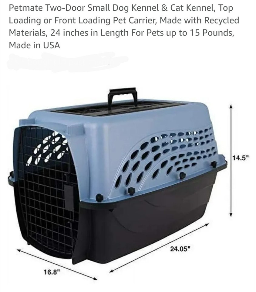 2 Door Kennel For Cat Or Small Dog eBay