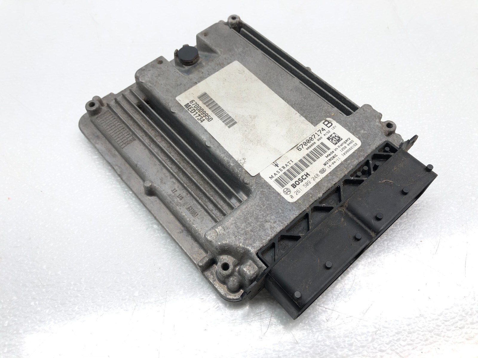 2014-2017 MASERATI GHIBLI ENGINE COMPUTER CONTROL MODULE W/ KEY OEM.