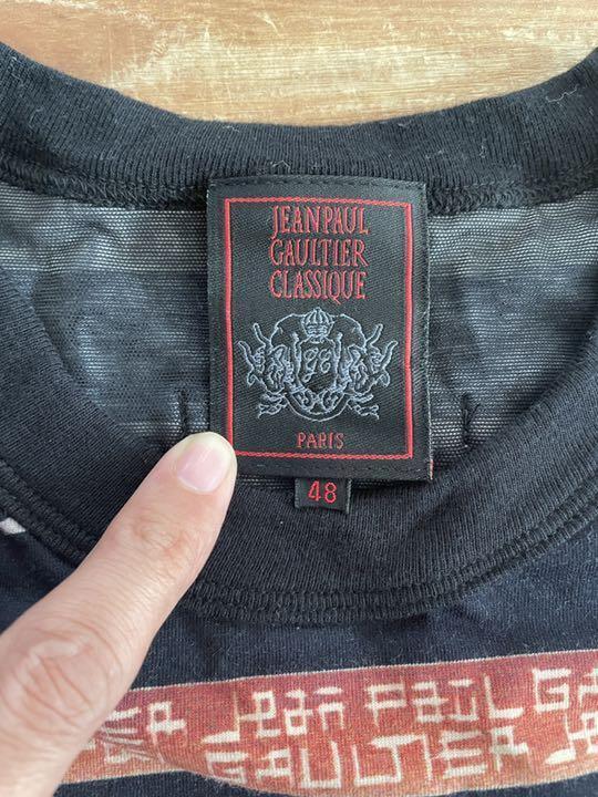 JEAN PAUL GAULTIER CLASSIQUE Power net T-shirt 48 Black JEAN PAUL GAULTIER CLASSIQUE Power net T-shirt 48 Black