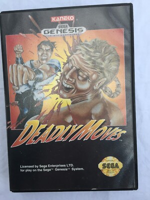 Deadly Moves Mega Drive (Sega Genesis, 1992) OVP Sehr gut mit Anleitung