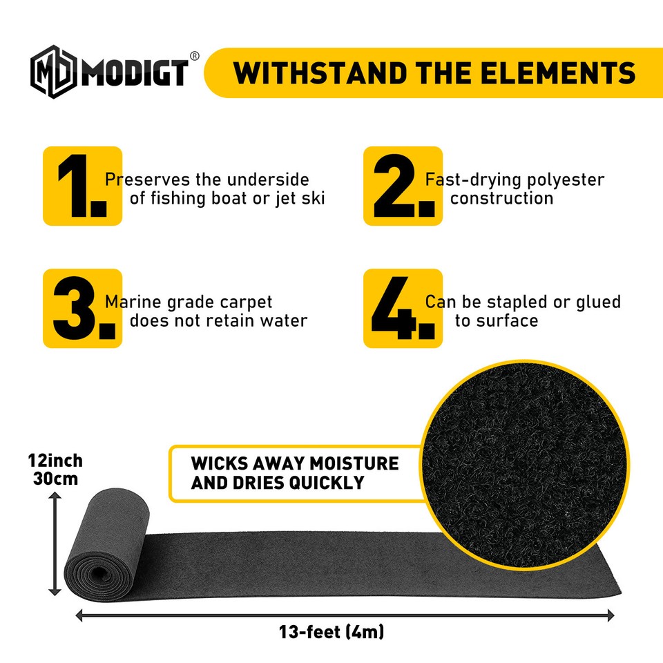 Car Upholstery Carpet Replacement Marine Boat Underfelt Carpet Trunk