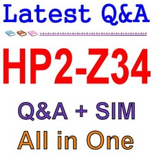HP Best Practice Material For HP2-Z34 Exam Q A SIM