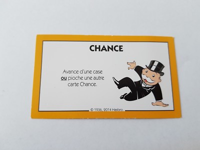 MONOPOLY JUNIOR HASBRO GAMING KARTE GLÜCK VORRÜCK AUS EINEM BOX ODER HAKEN 