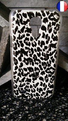 Hard Plastic Case Cover for SAMSUNG S4 MINI - Leopard Skin Stain