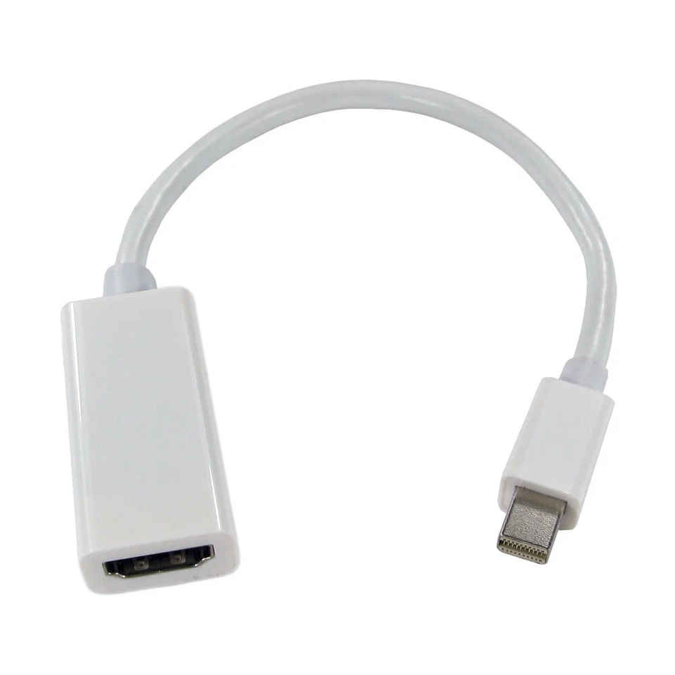 15cm Mini Display Port Thunderbolt Männlich Stecker Zu HDMI Weiblich Adapter - Bild 2 von 4