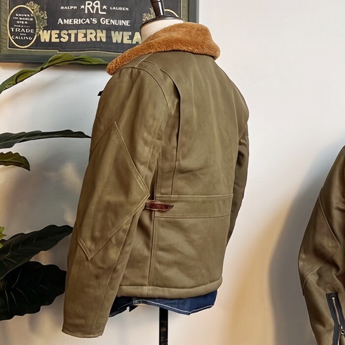 Mens Winter Casual Jacket Oil Waxed Canvas American Military Vintage Style Wool - Picture 28 of 46