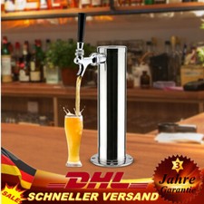 Edelstahl Schanksäule Zapfhahn Bierturm Spender Zapfsäule Biergläser Tragbar