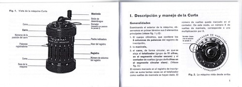 Curta calculadora instrucciones para el uso de la Curta (en ESPAÑOL) - Afbeelding 2 van 3
