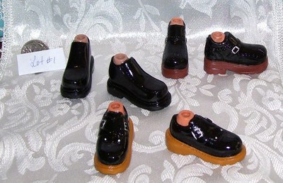 NEW LOT OF STANDARD SIZE BOYZ BRATZ BOY DOLL SHOES 3 PAIR LOT #1