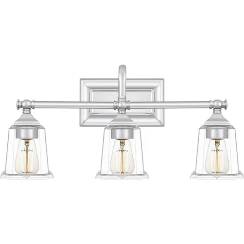 Quoizel NLC8603 Nicholas 3 Light 22"W Bathroom Vanity Light - Chrome - Picture 1 of 12