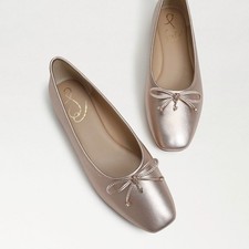 Sam Edelman Marisol Champagne Leather Ballet Flats