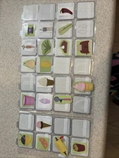 Lot of 32 Quickutz 2" x 2"  Cutting Dies, Kitchen , Food Misc, Some Brand New