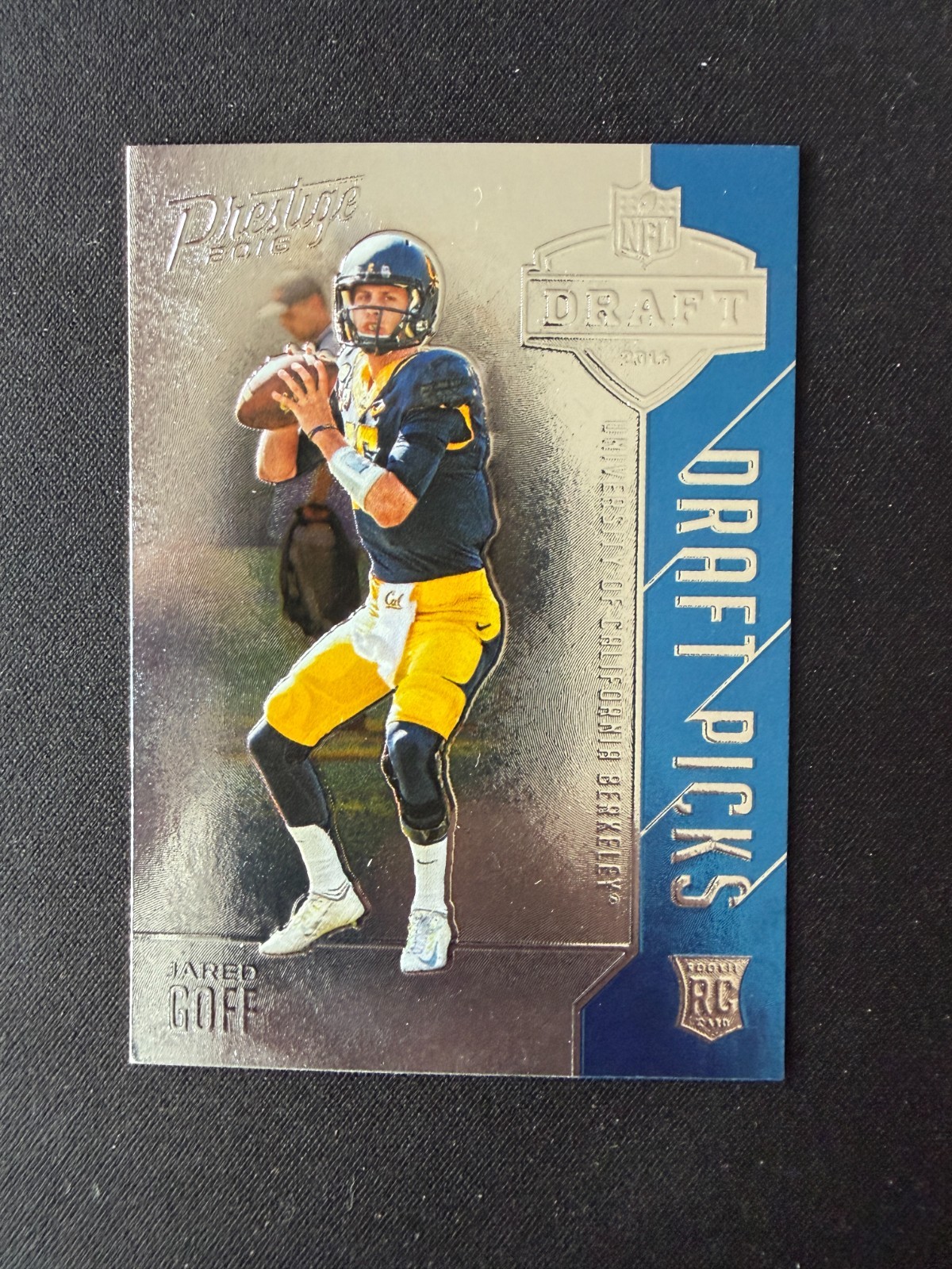 2016 JARED GOFF PANINI PRESTIGE DRAFT PICKS FOIL ROOKIE CARD RC DETROIT LIONS