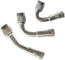 3Pcs Professional Tyre Valve Extension Adapter Set, Tire Stem Extension, Copper