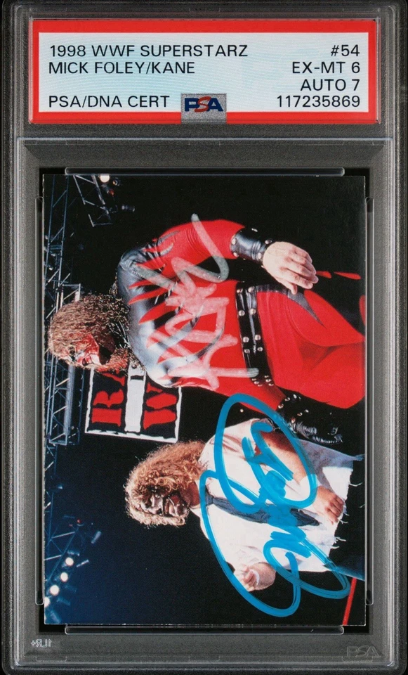 MANKIND & KANE PSA 6 DUAL AUTO 7 1998 COMIC IMAGES WWF SUPERSTARZ SIGNED POP 1 - Image 4 of 4