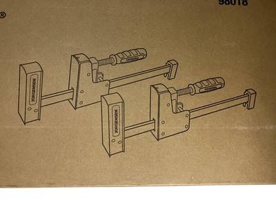 Jorgensen Cabinet Master Bar Clamp Set 18in 2PC Parallel Jaw 98018 Orange