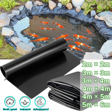2M-6M HDPE Fish Pool Pond Liner Membrane Reinforced Gardens Pools Landscaping