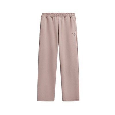 PUMA Ess Elevated Solid Color Elastic Knit Casual Pants