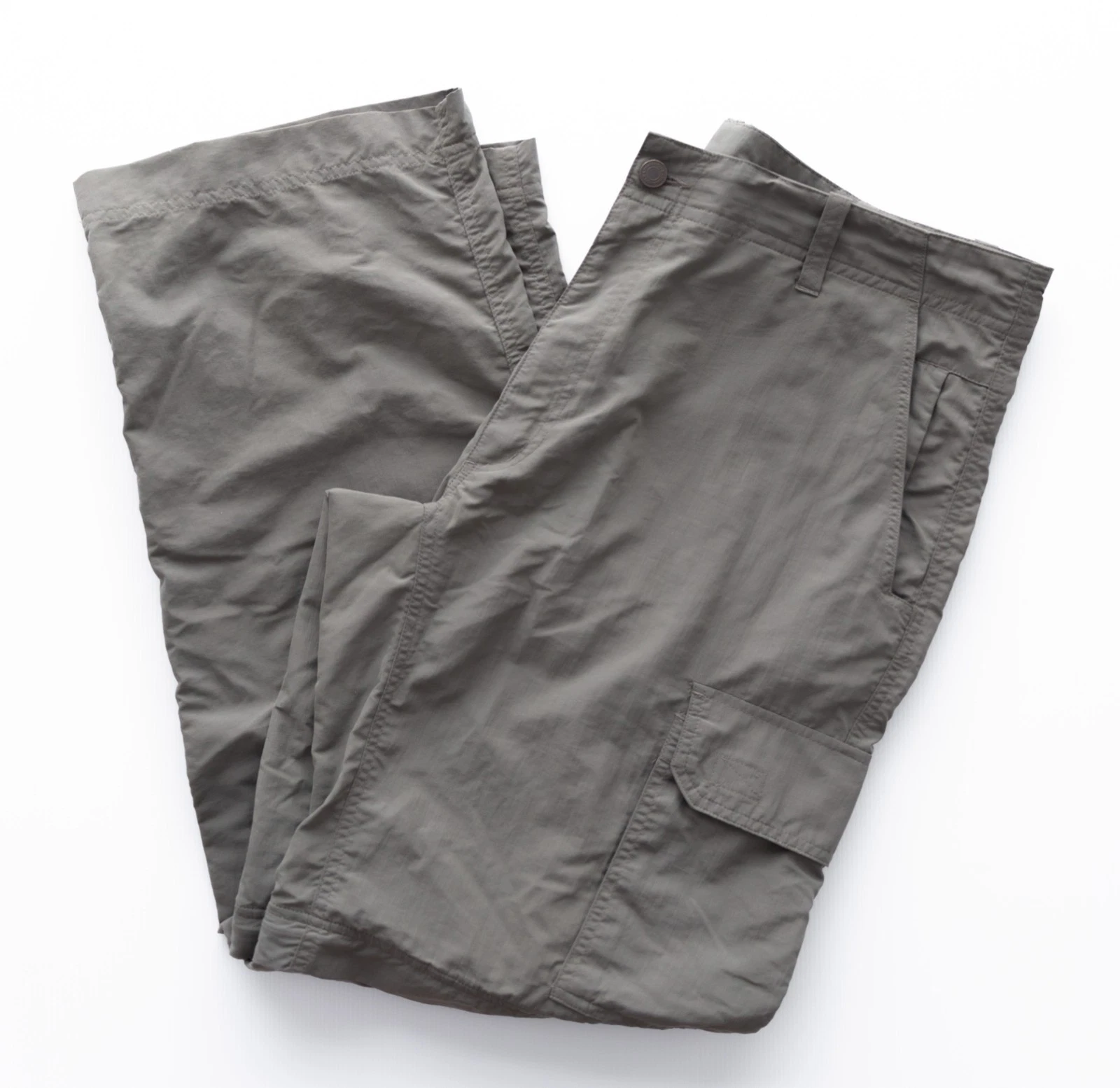 Kathmandu Pants Mens 38W 31L XL Khaki Straight Zip Off Hiking Pants Shorts