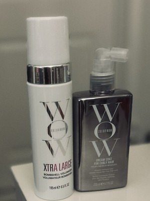 Color Wow Xtra Large Bombshell Volumizer 195ml & Dream Coat Curly Hair 200ml