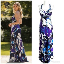 Xscape Beaded Maxi Dress size 6 Elegant Evening Formal Maximalist