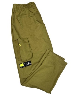 Adidas Adventure Utility Cargo Pants A/L Olive Green Belted Outdoor Tech