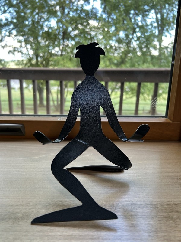 Modernist Metal Sculpture Human Holder Remote Control Holder Party Boy