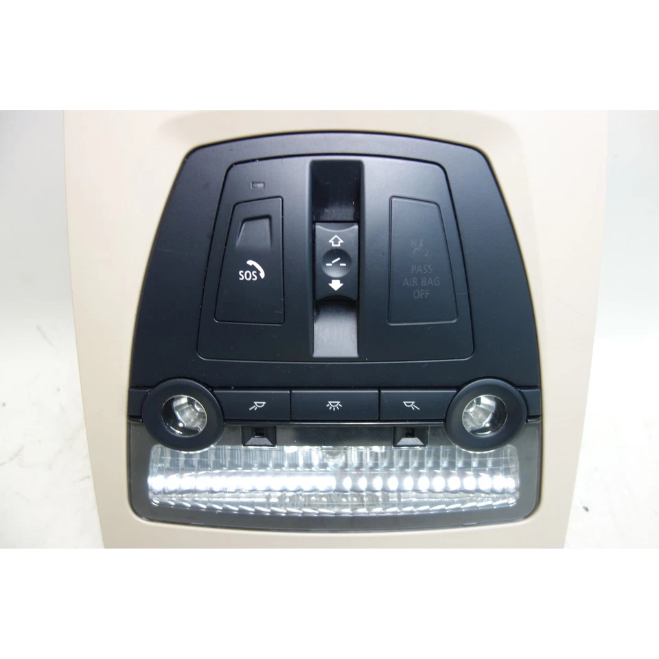 2010-2017 BMW 5-Series 6-Series Front Headliner Switch Unit Sunroof Beige OEM - Image 4 of 4