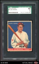 1933 Goudey #63 Joe Cronin Senators HOF SGC 5 - EX