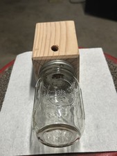 Carpenter Bee Trap Outdoor Hanging Wood Jar Catcher