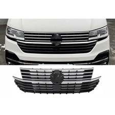 Frontgrill Kühlergrill  für Stoßstange schwarz chrom glänzend für VW T6.1 2019+