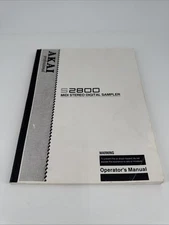 Akai Professional S2800 Midi Stereo Digital Sampler Operator's Manual 1992