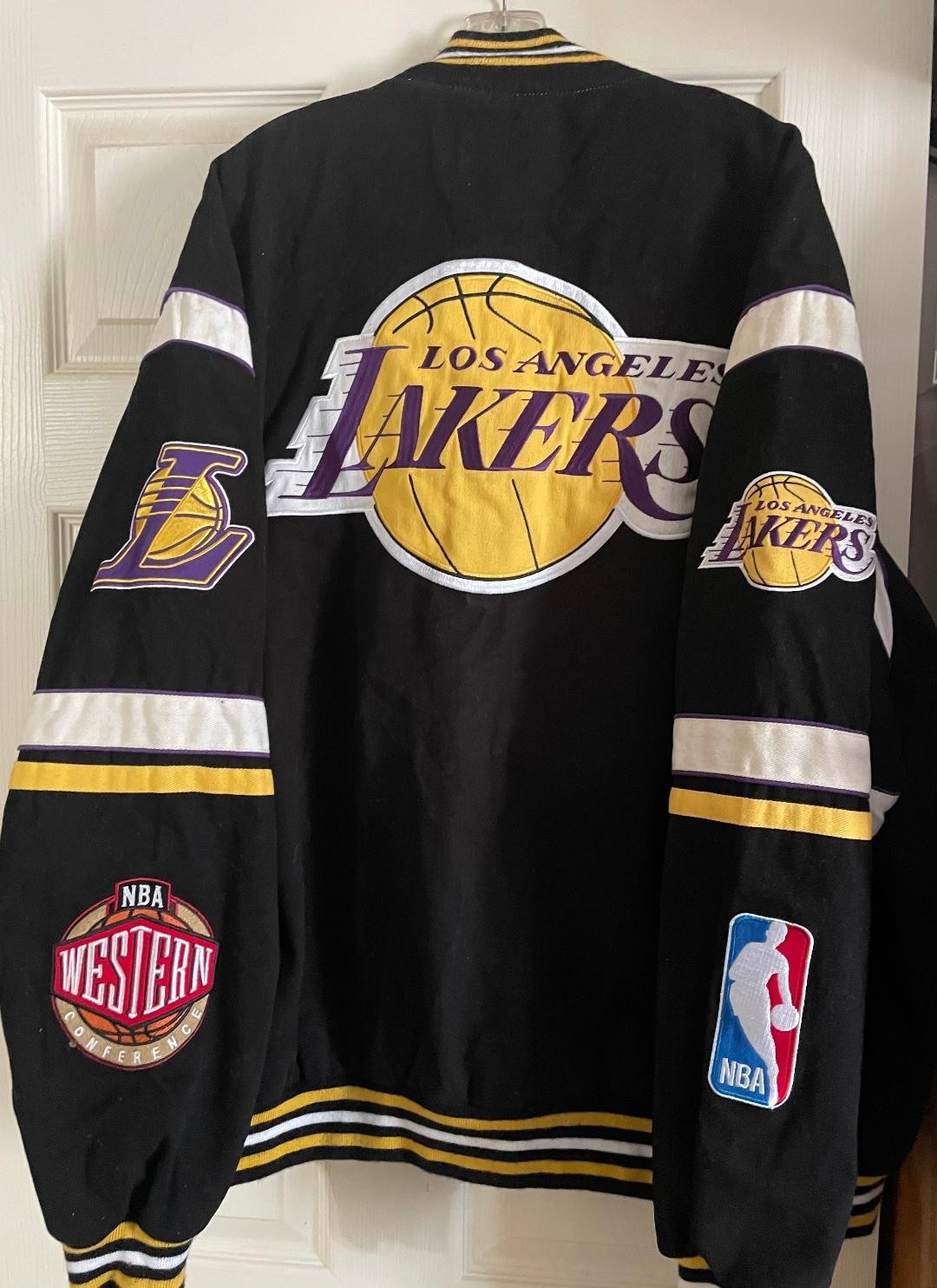 Vintage Jeff Hamilton Mens Size 3XL Los Angeles Lakers Jacket/Racer/Free Ship!