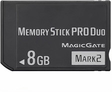 MS 8GB Memory Stick PRO Duo Mark 2 for PSP Accessories MS Memory Cards  