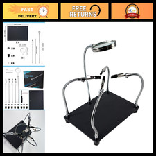 Soldering Station with Magnifying Glass Helping Hands - Adjustable, Durable To