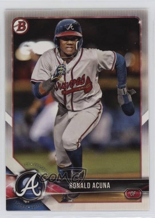 2018 Bowman Prospects Ronald Acuna Jr Ronald Acuna #BP1 Rookie RC