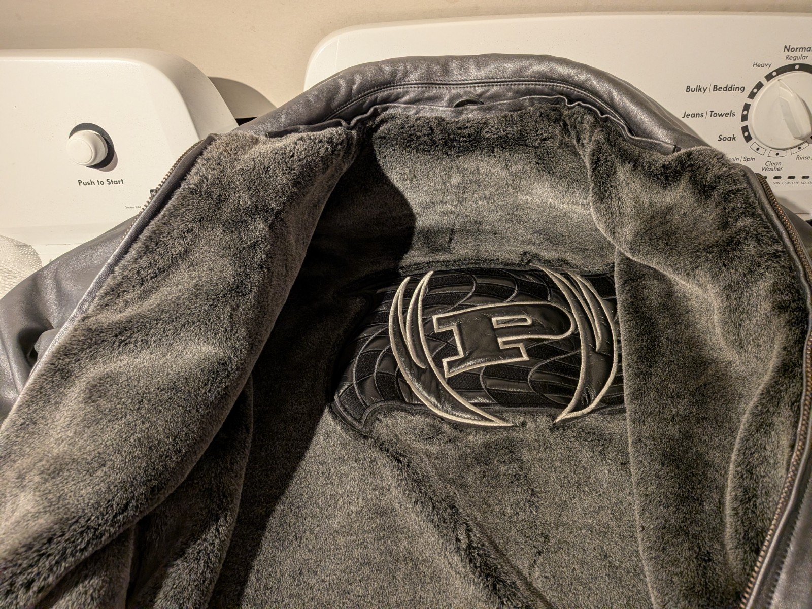 phat farm leather jacket 3xl