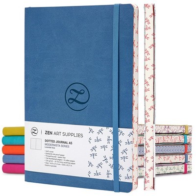 A5 Bullet Dotted Journal - Enjoy Bullet Journaling with a Soft Cover, Non-Ble...