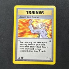 Blaine's Last Resort 105/132 Gym Heroes Regular Trainer Pokemon MJ