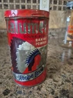 Vintage 1950’s CALUMET Baking Powder Red Tin Indian Logo