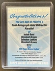 2025 Topps Chrome Quinshon Judkins/Isaiah Bond Dual Autographs (RAW)