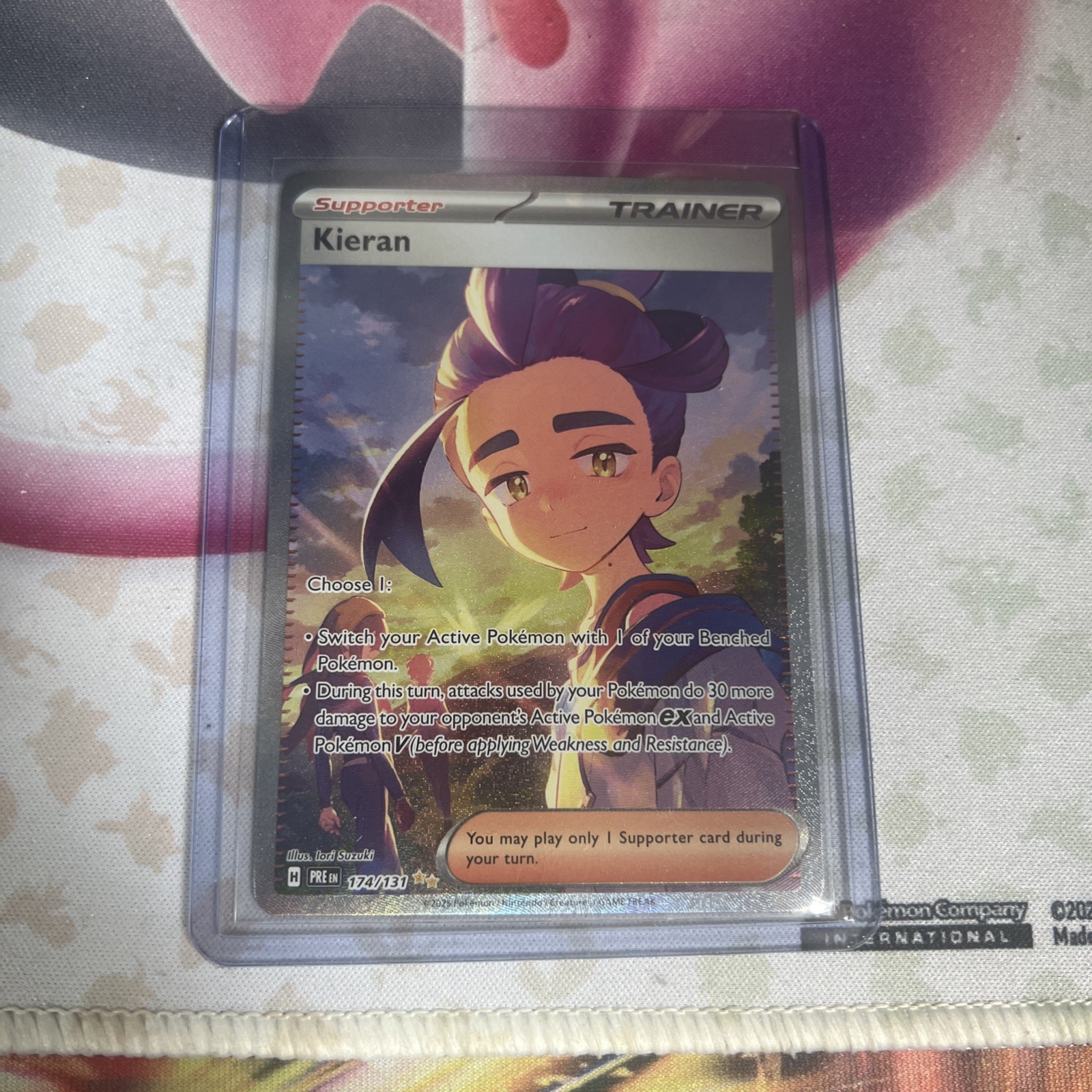 Kieran 174/131 Special Illustration Rare Pokemon Card Prismatic Evolutions LP