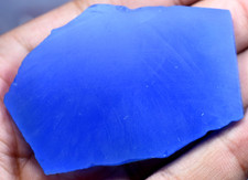 178.35 CT Natural Blue Chalcedony Brazilian Superb Untreated Slab   