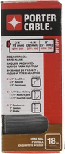 900 Pack Brad Nails, 18GA, 300 X 5/8 In., 300 X 1-1/4 In., 300 X 2 In.