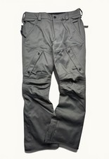 NWOT Men s Volcom Articulated Ski Snowboard Cargo Pants Grey Sz M Y2K Shell