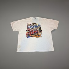 Vintage 2000 Dale Earnhardt "Teaming Up With Taz" Nascar T-shirt Size 2XL SIGNED