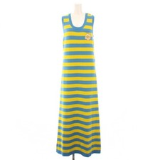 Gucci 23AW F Dress Maxi Long Knit Sleeveless U-neck Animal Embroidery Used fda94