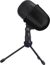Amazon Basics Mini USB Condenser Microphone for Online Meeting, Gaming, Podcast