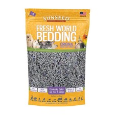 Sunseed 18220 Fresh World Bedding for Small Animals, Original Gray - 450 Cubi...